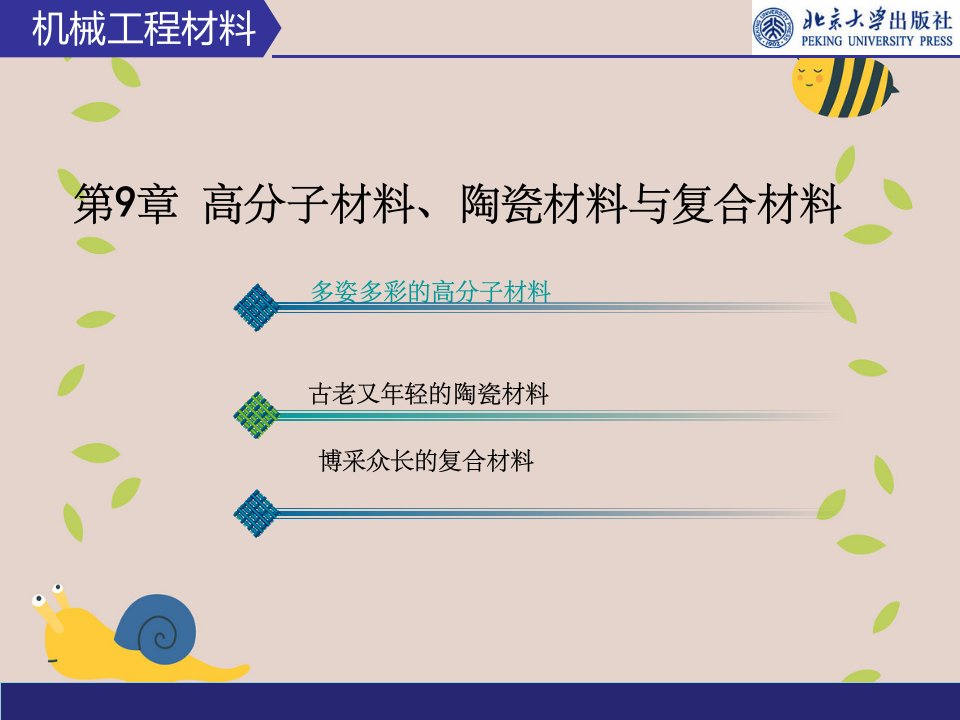 高分子材料、陶瓷材料与复合材料