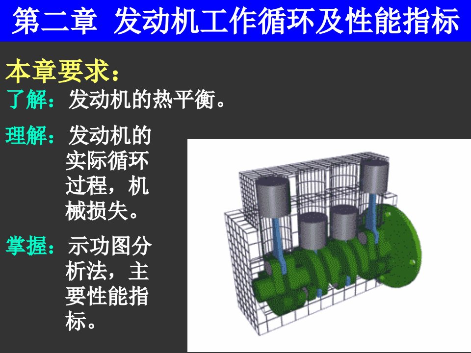 发动机工作循环及性能指标