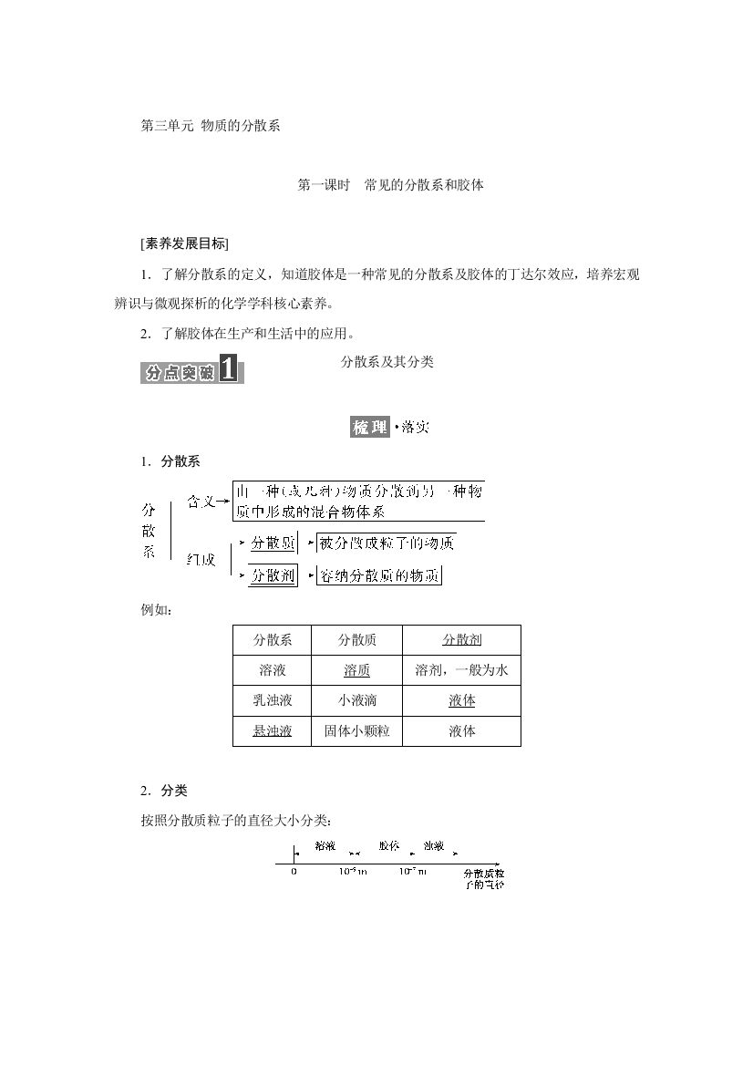 2021-2022新教材苏教版化学必修第一册学案：1-3