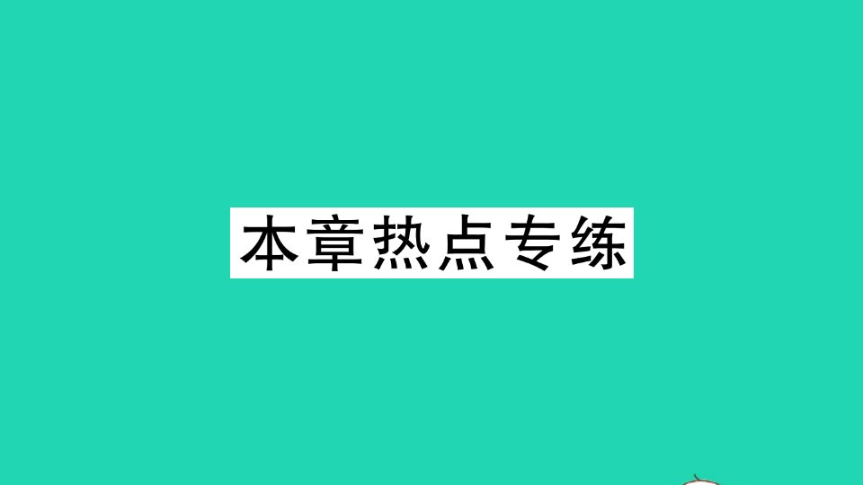 七年级数学下册第5章轴对称与旋转本章热点专练作业课件新版湘教版