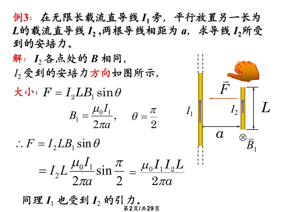 磁场对载流导线的作用磁介质