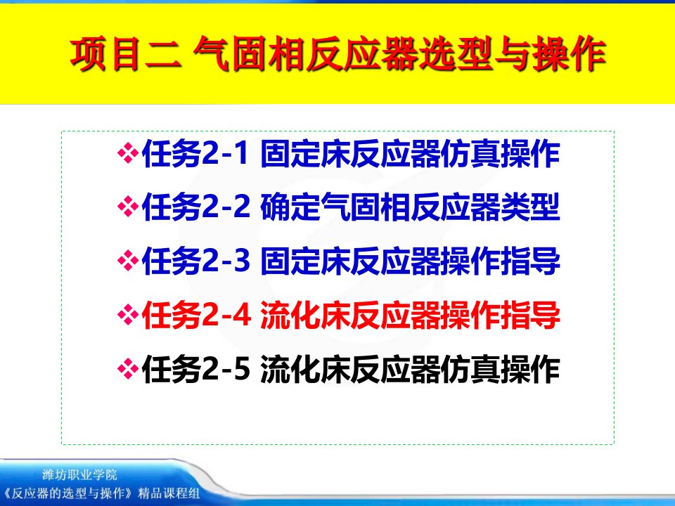 任务2-4流化床反应器操作指导