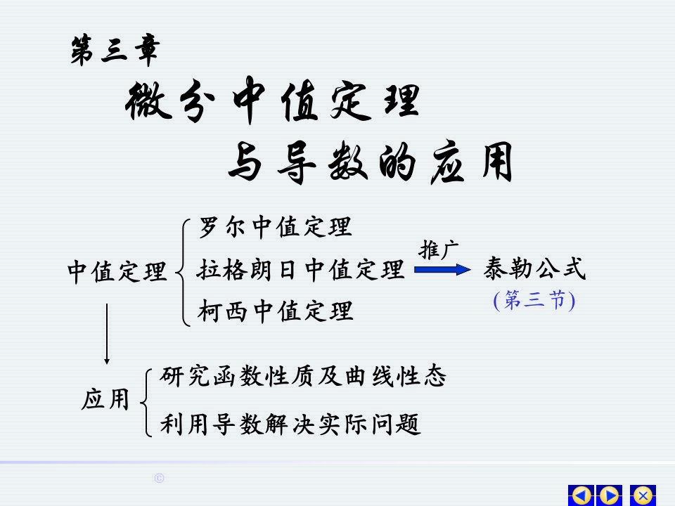 高数上册第三章第一节中值定理