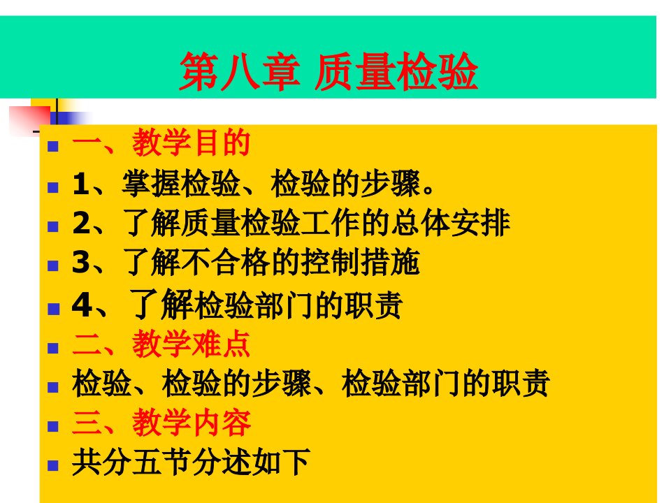 质量管理学第八章-质量检验