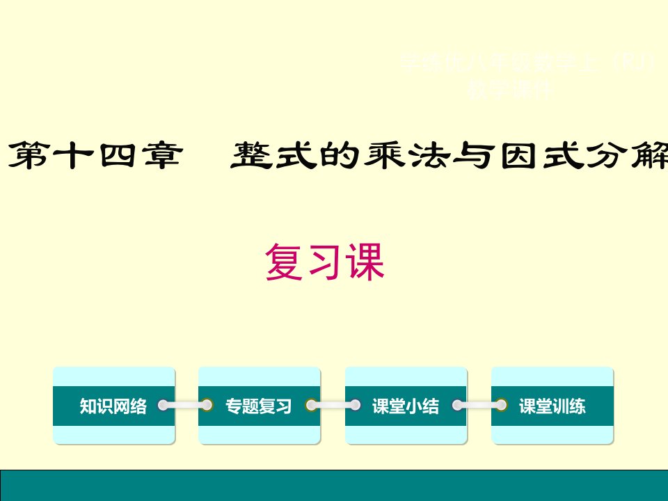 初二数学2016年第十四章