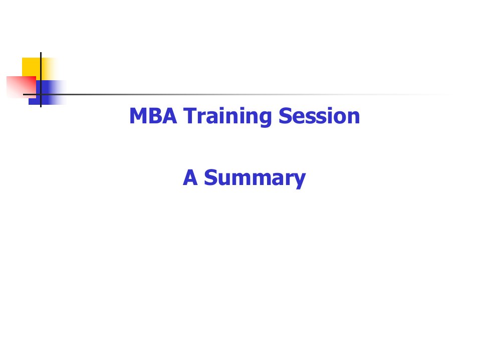 MBA