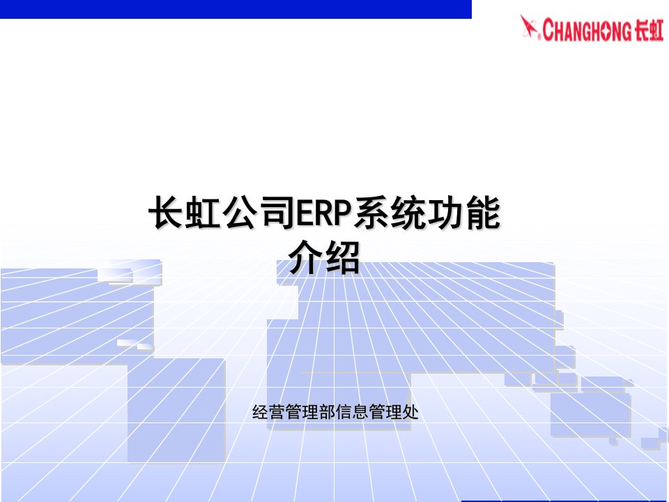 某公司ERP系统功能介绍(ppt