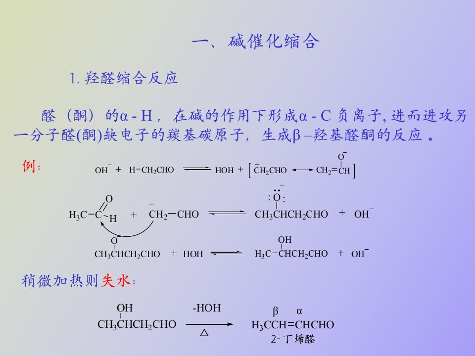 缩合反应实例