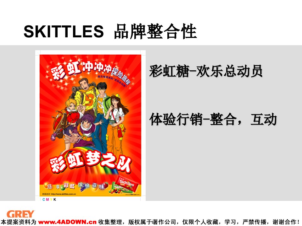 skittles彩虹糖品牌整合性