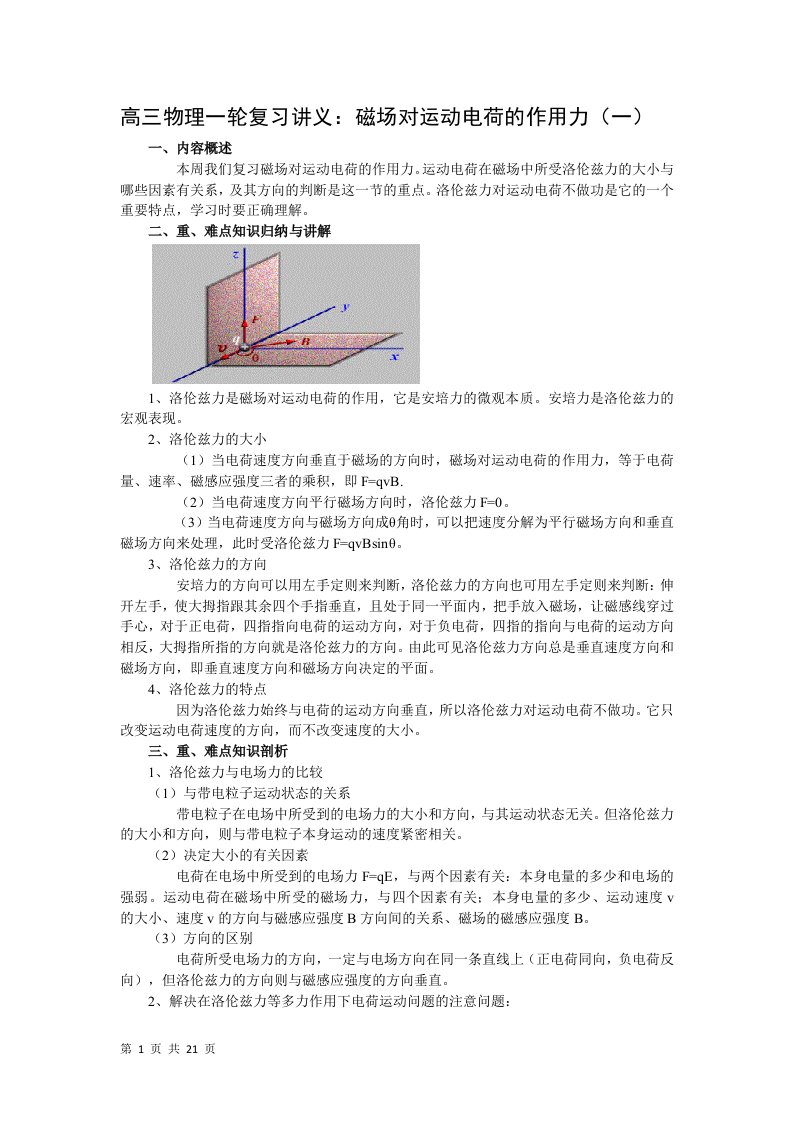 高考物理复习资料