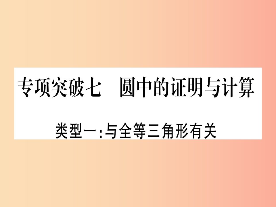 2019年中考数学精选准点备考复习