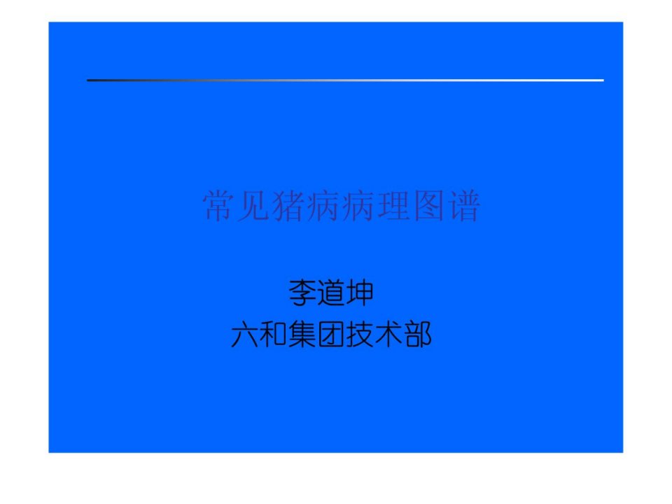 资料罕见猪病病理图谱畜牧兽医农林牧渔专业资料ppt课件