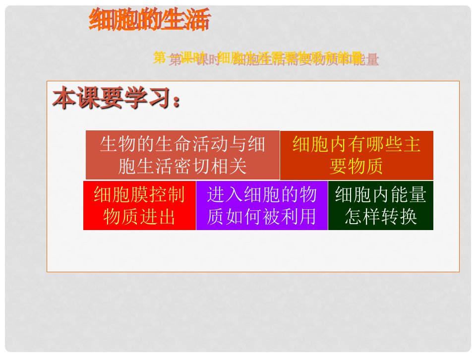 广东省江门第一中学景贤学校七年级生物上册