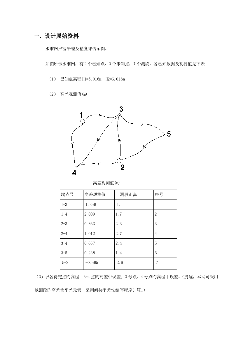 平差课程设计报告