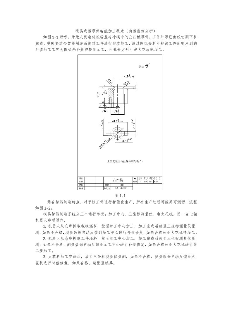 模具成型零件智能加工技术典型案例分析