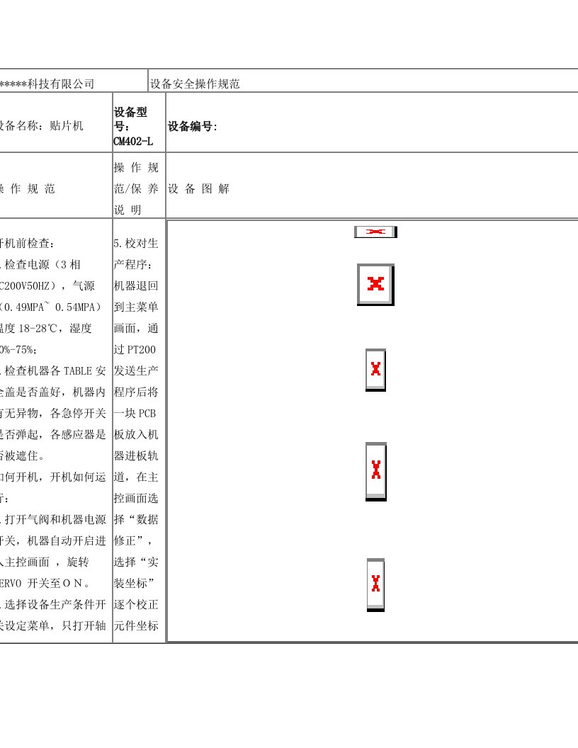 CM402贴片机安全操作规范