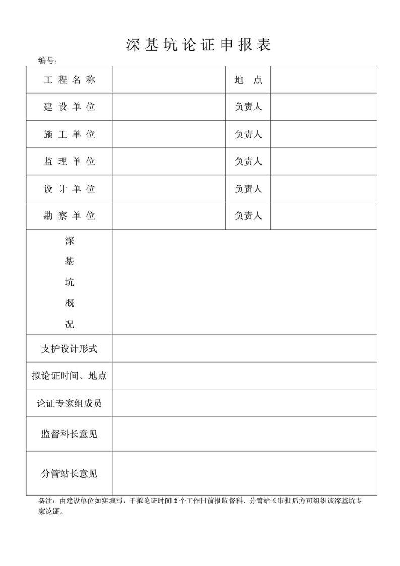 基坑支护专家论证表格