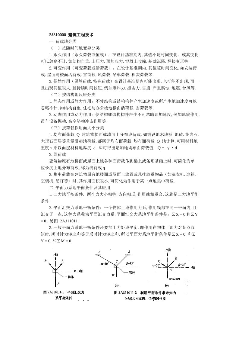 二建造师《建筑工程管理与实务》考题解析班