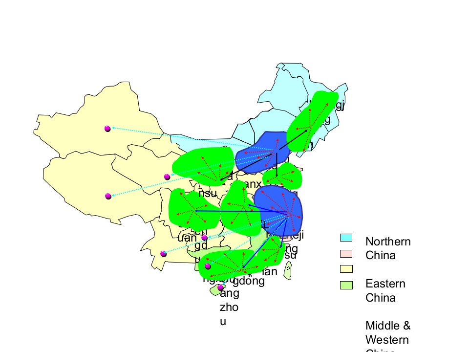 中国各省形状地图