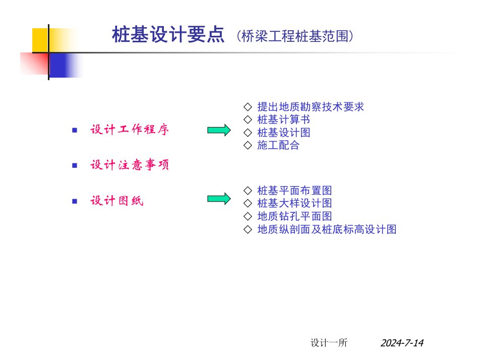 桥梁桩基设计要点