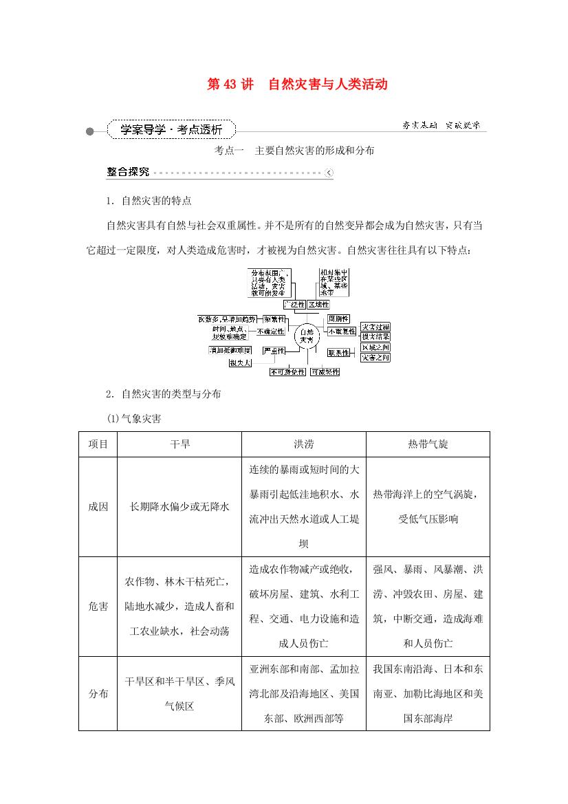 优化方案（福建专用）高考地理总复习