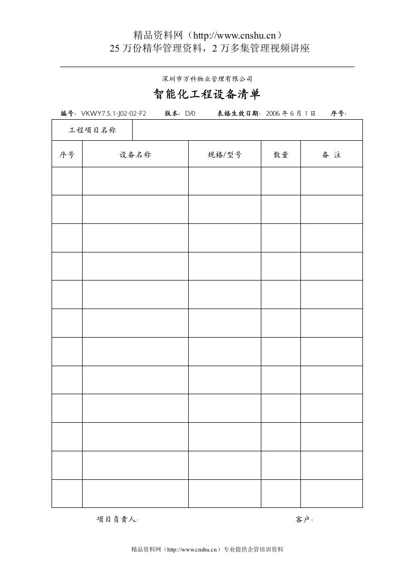 7.5.1-J02-02-F2智能化工程设备清单