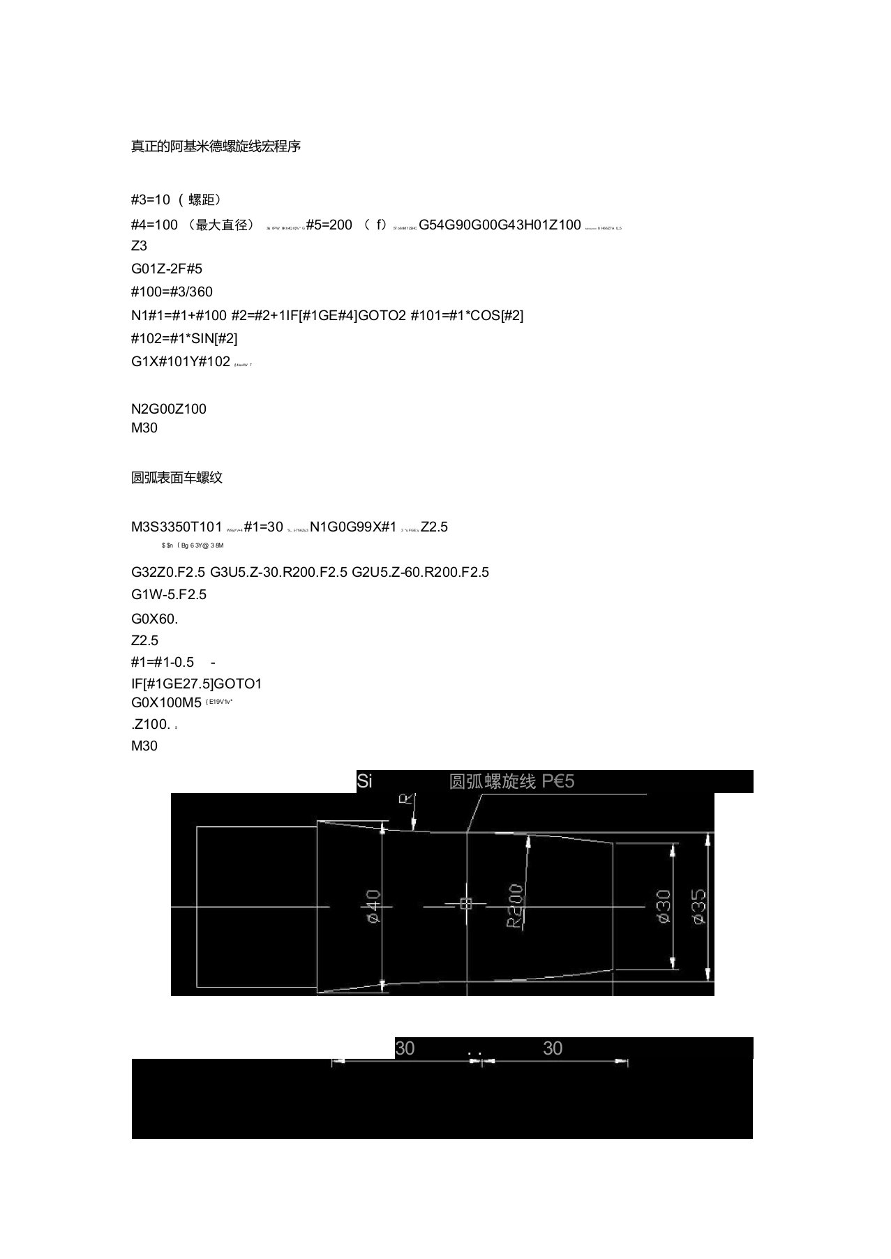 阿基米德螺旋线宏程序