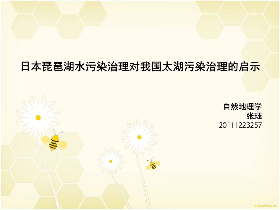 日本琵琶湖水污染治理对我国太湖污染治理的启示ppt课件