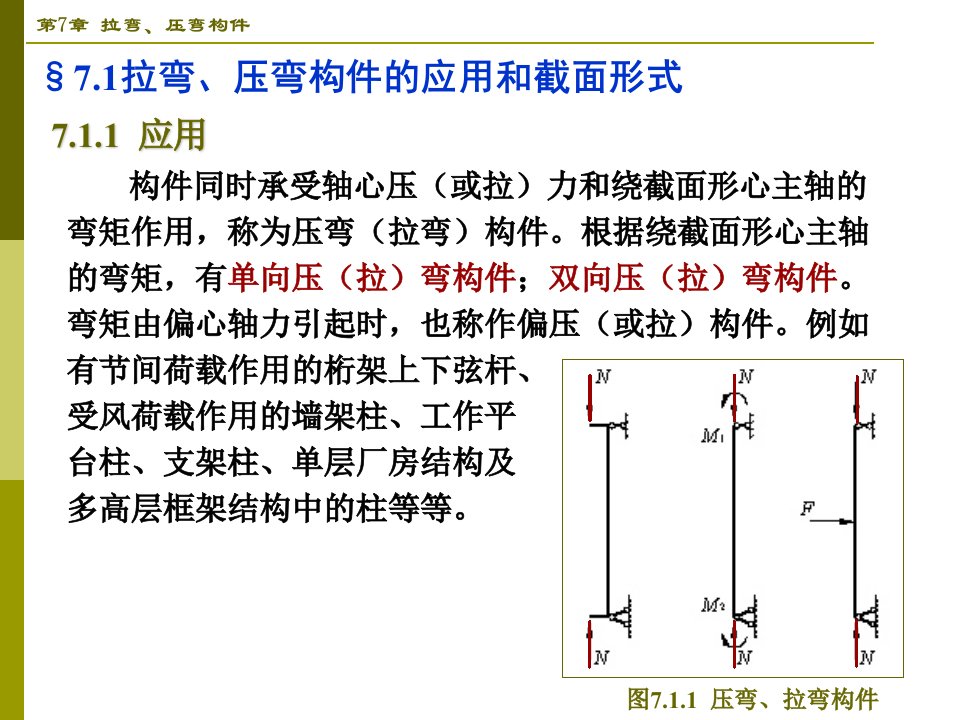 拉弯压弯构件