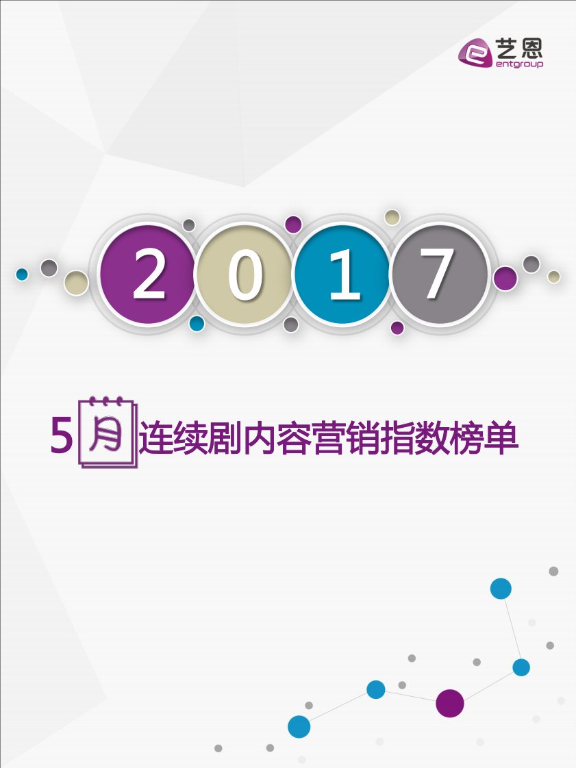 艺恩-5月连续剧内容营销指数榜单-20170508