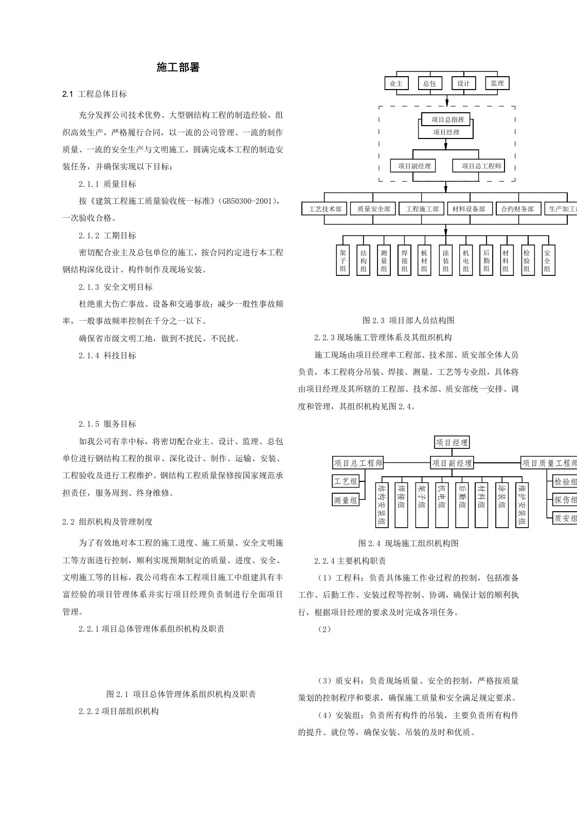 钢结构工程施工部署