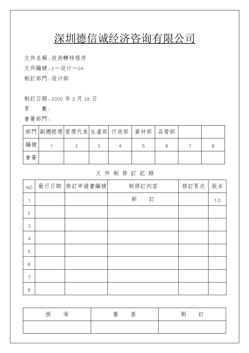 【管理精品】4-4技术转移程序