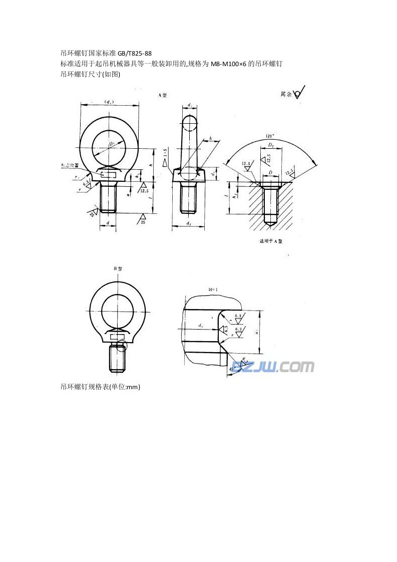 GB_T_825-88吊环螺钉