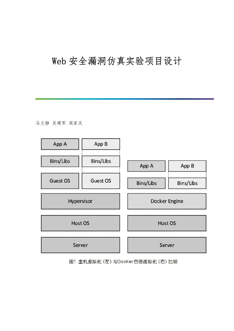 Web安全漏洞仿真实验项目设计