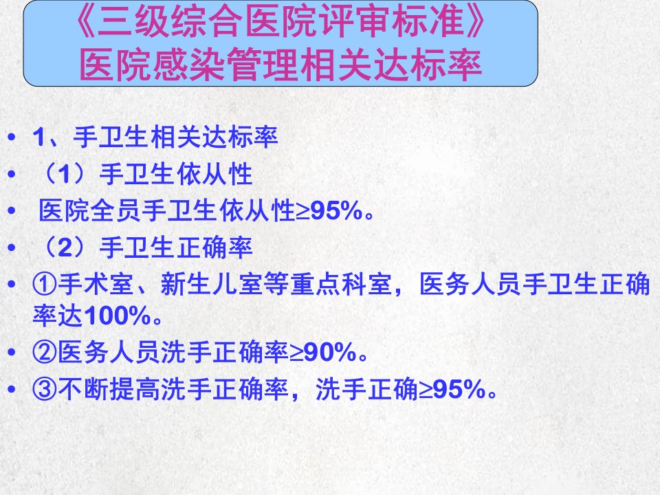 医院感染和传染病管理培训三甲培训