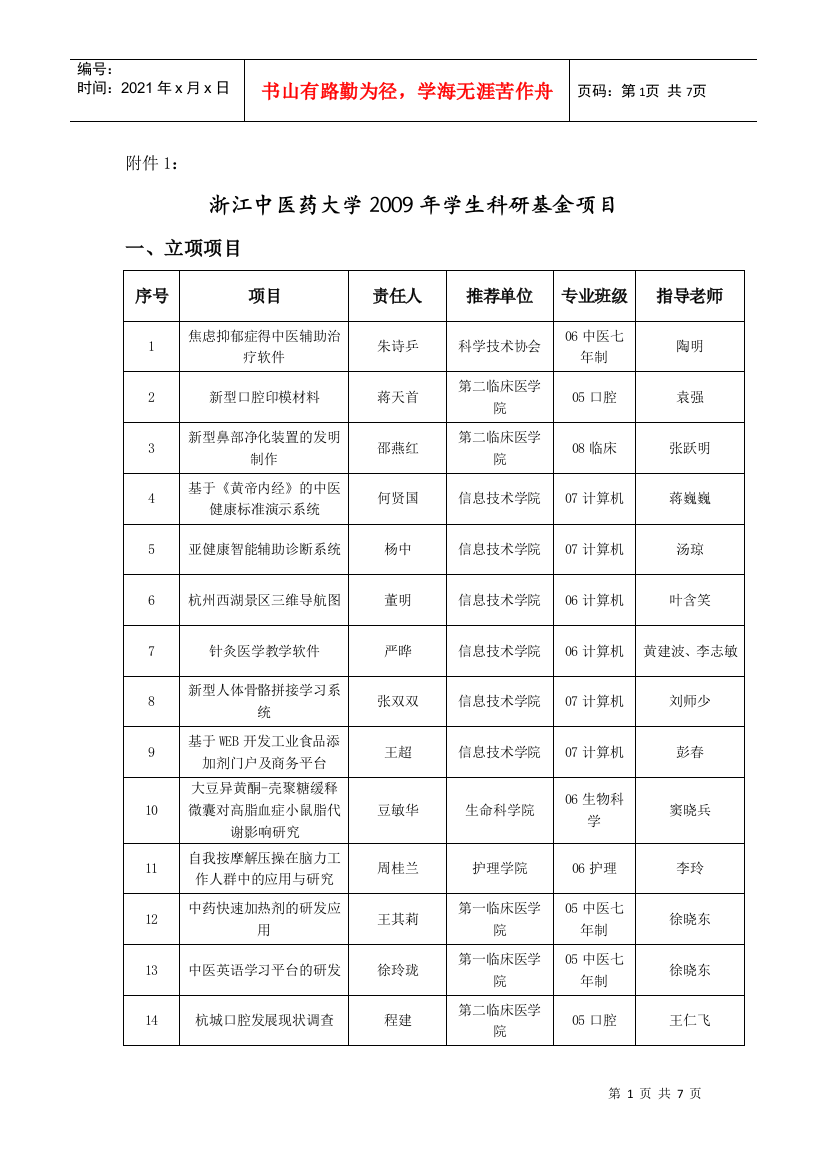 资助项目-共青团浙江中医药大学委员会官方网站-首页