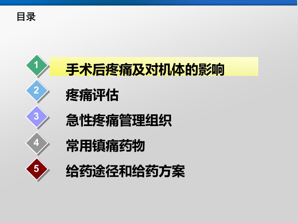 加速康复外科术后镇痛课件