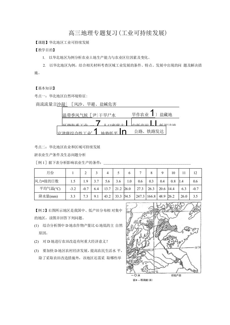 高三地理专题复习(工业可持续发展)