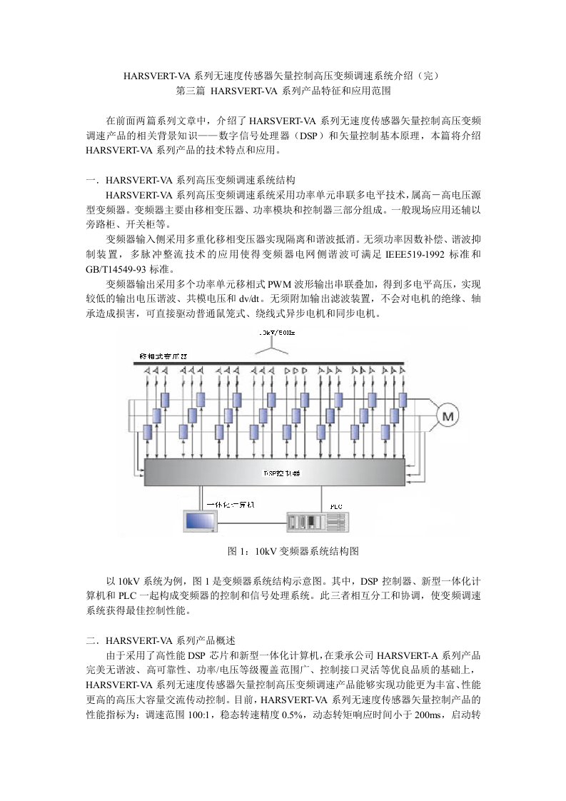 第三篇产品特征和应用范围