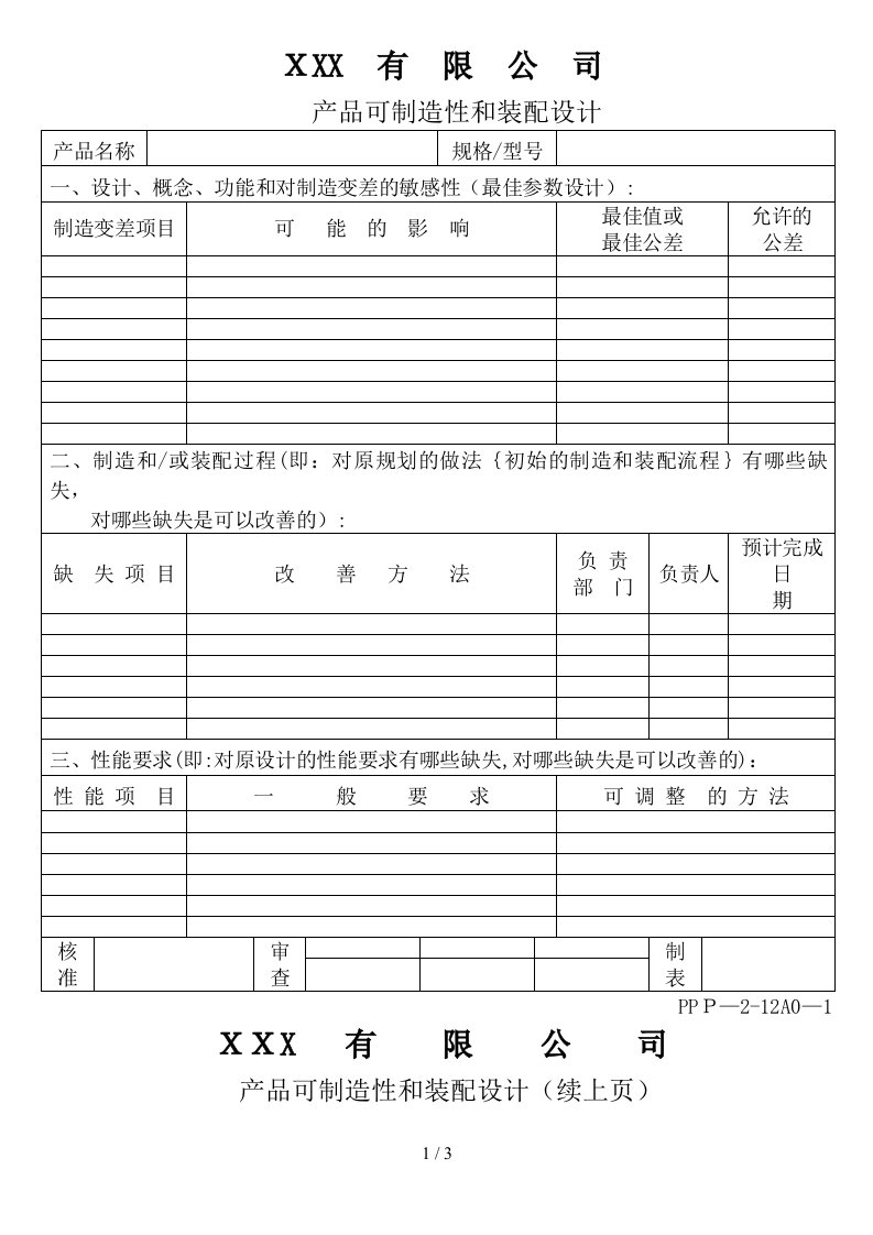 APQP产品可制造性和装配设计