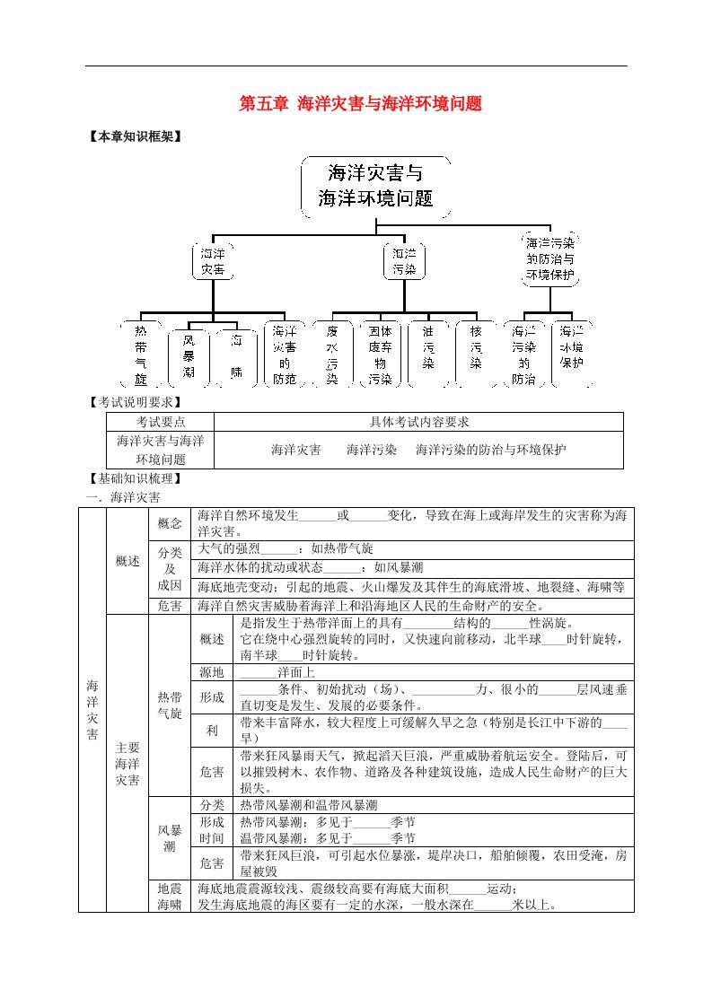 高考地理一轮全程复习方案