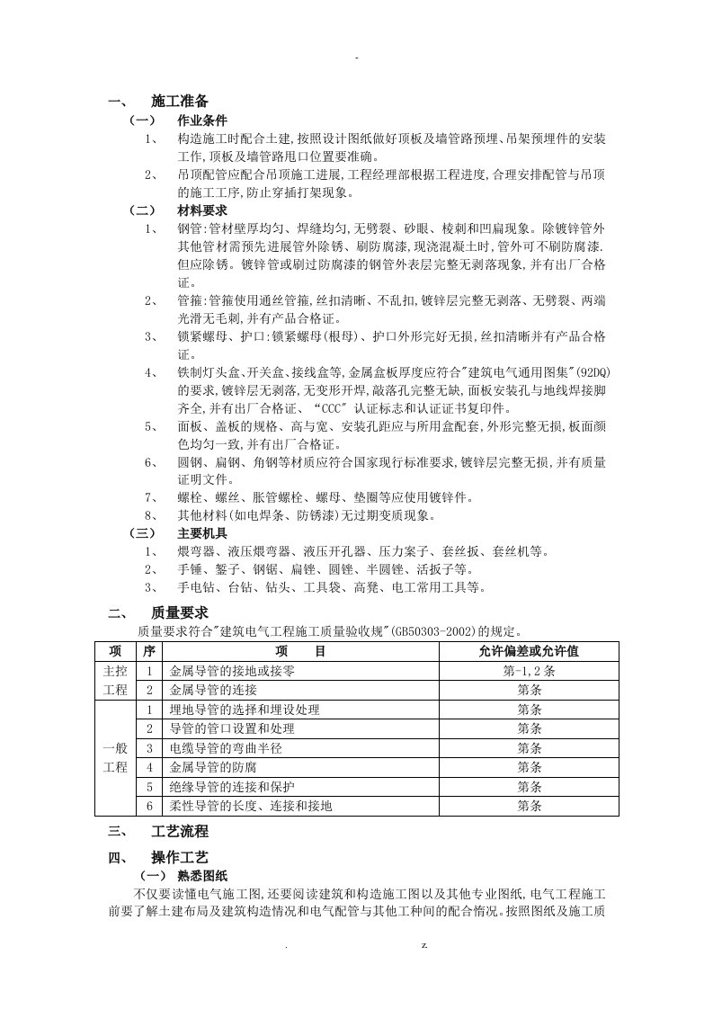 吊顶内电气管铺设