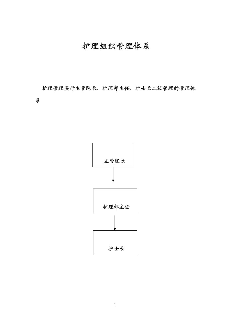 护理组织管理体系