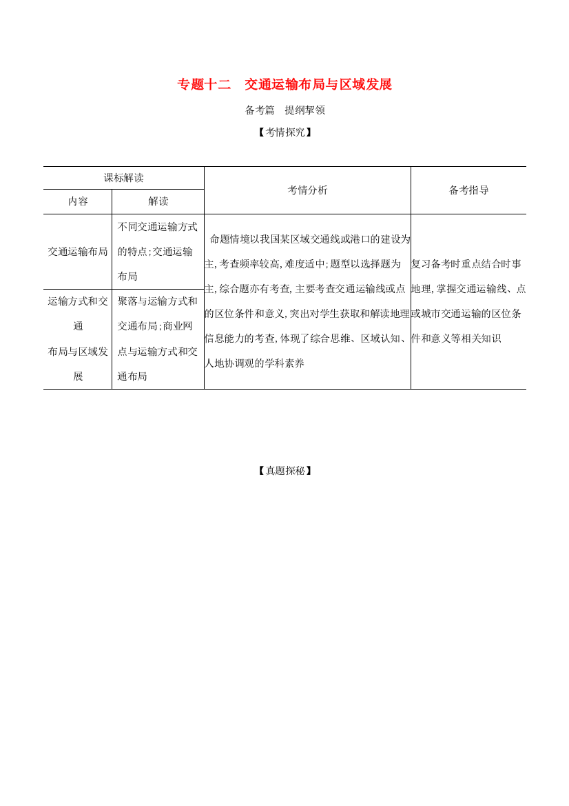 （江苏专用）高考地理一轮复习