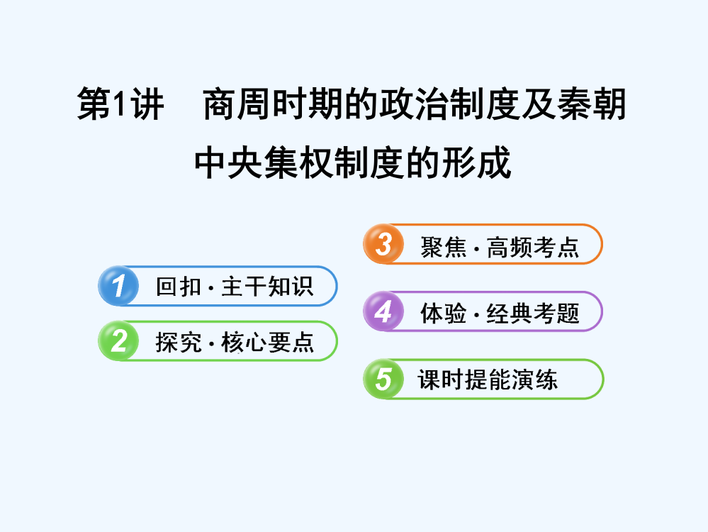 【备考】【人教·广东专用】高中历史全程复习方略配套课件：1.1