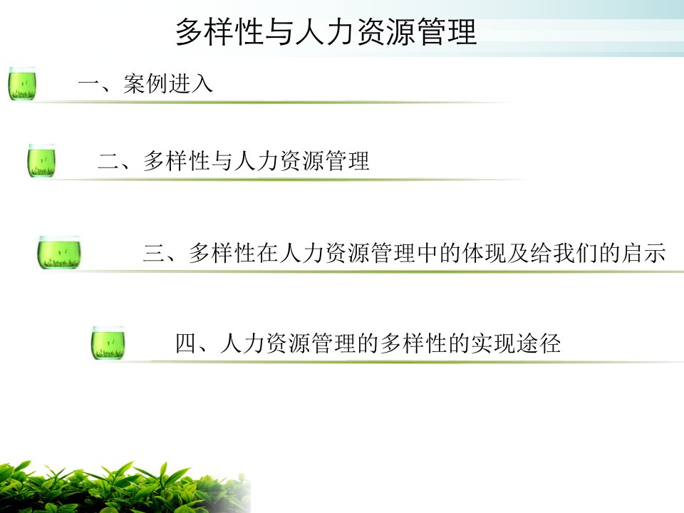 最新多样性与人力资源1教学课件