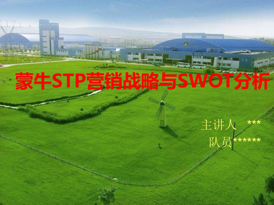 市场营销案例-蒙牛swot与stp分析创新