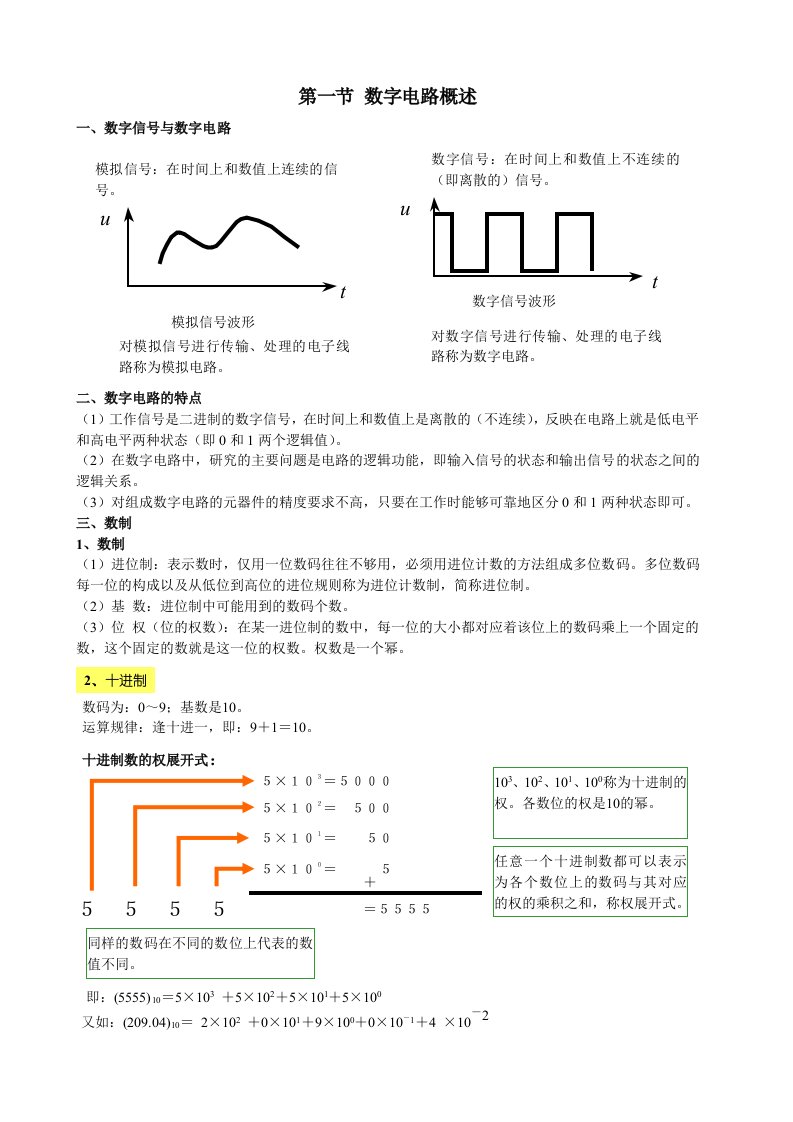 电工电子技术基础之数字电路