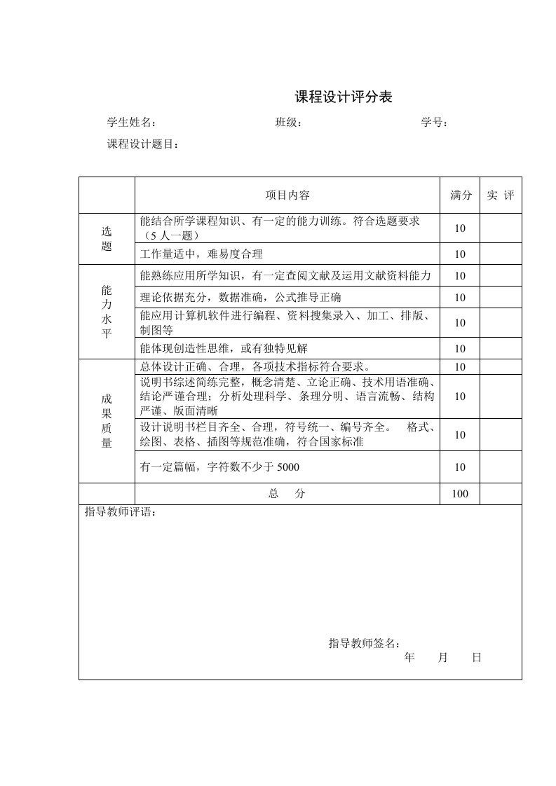 学生档案管理系统课程设计实验报告