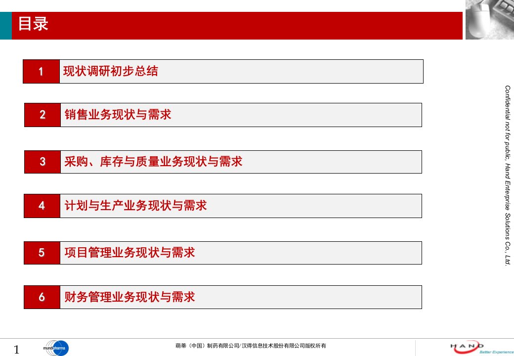 某制药SAP项目现状调研与业务需求总结